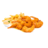 Crumber prawns and chips